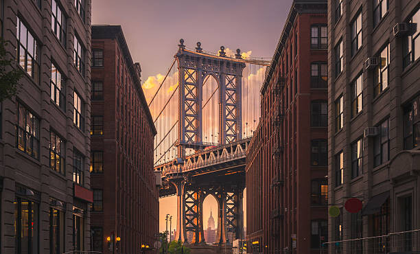 Umělecká fotografie Manhattan Bridge, NYC, samfotograf, (40 x 24.6 cm)
