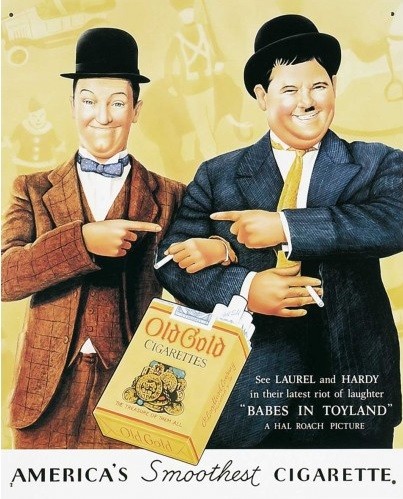 Metallskilt LAUREL & HARDY