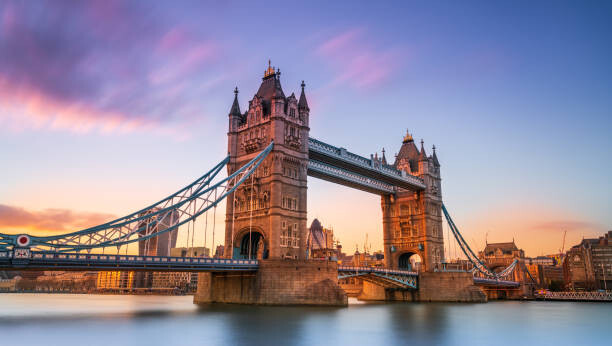 Umělecká fotografie Tower Bridge City of London, Dario Amade, (40 x 22.5 cm)