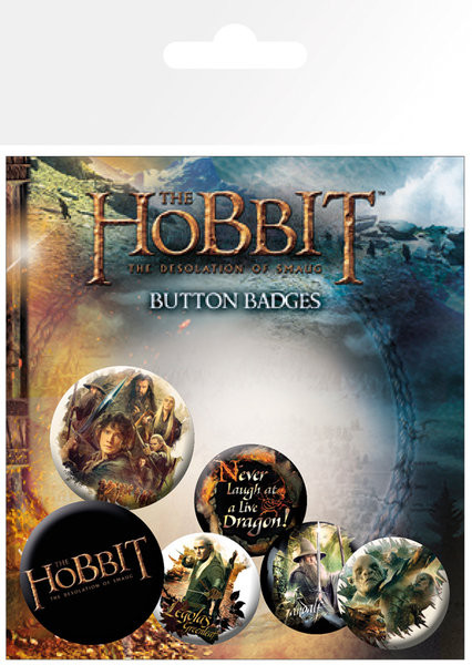 Ansteckerset Der Hobbit: Smaugs Einöde - Mix