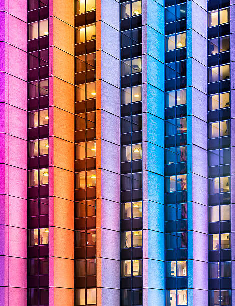 Levně Plakát, Obraz - Vivid Sydney - Colorful Skyscrapers, RugliG, 30 × 40 cm
