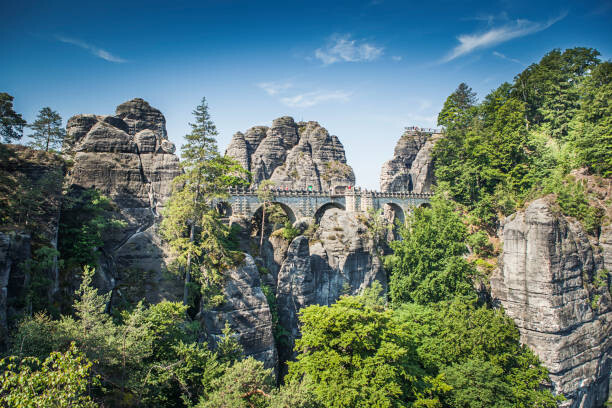 Levně Plakát, Obraz - Bastei - a rock formation that, Radoslaw Maciejewski, 40 × 26.7 cm