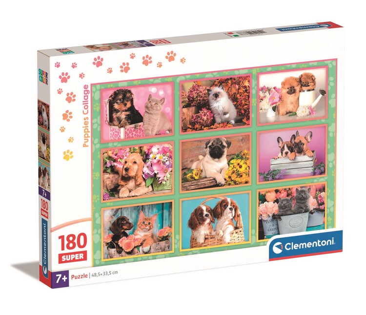 Puzzle Noli - Puppies Collage, 180 ks