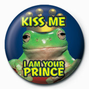 Button KISS ME, I AM YOUR PRINCE
