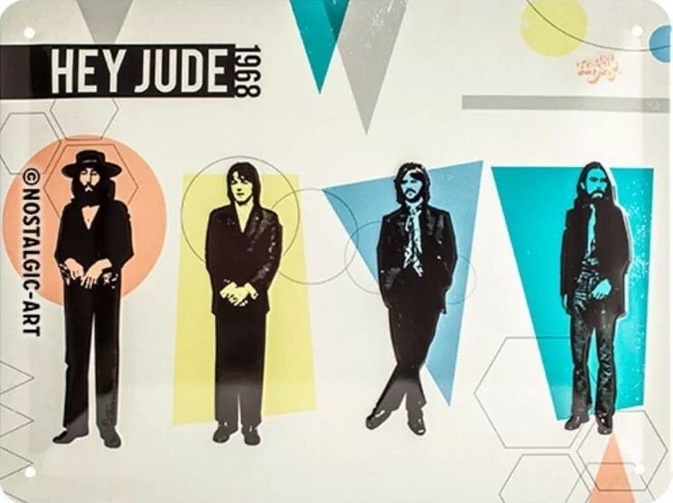 Metallschild Beatles Hey Jude