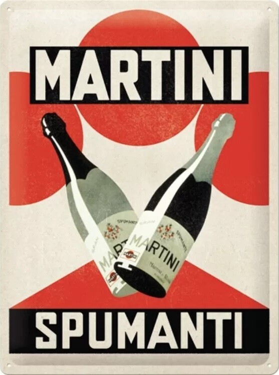 Metallschild Martini Spumanti