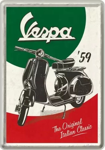 Levně Plechová cedule Vespa Italian Classic'59, 20 x 30 cm