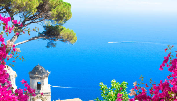 Umělecká fotografie Ravello village, Amalfi coast of Italy, neirfy, (40 x 22.5 cm)