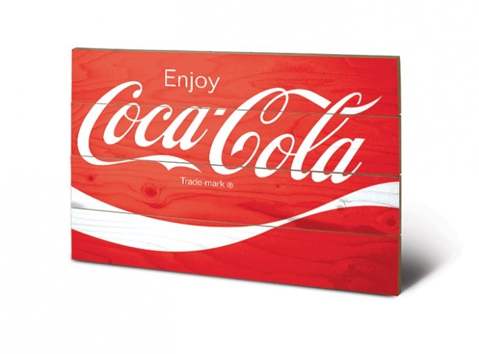 Bilde - Kunst på tre Coca-Cola - Logo
