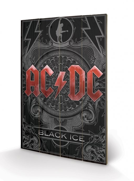 Bild auf Holz AC-DC - Black Ice
