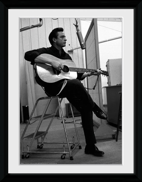 Gerahmte Poster Johnny Cash - Studio