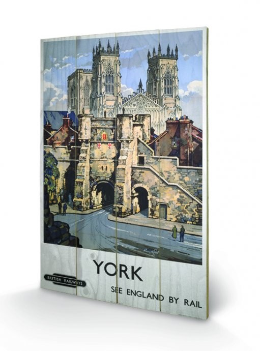 Bild auf Holz York - See Britain by Rail