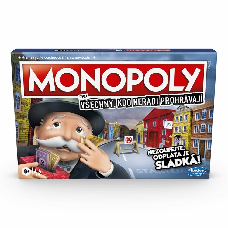 Desková hra Monopoly pro všechny, kdo neradi prohrávají, Čeština