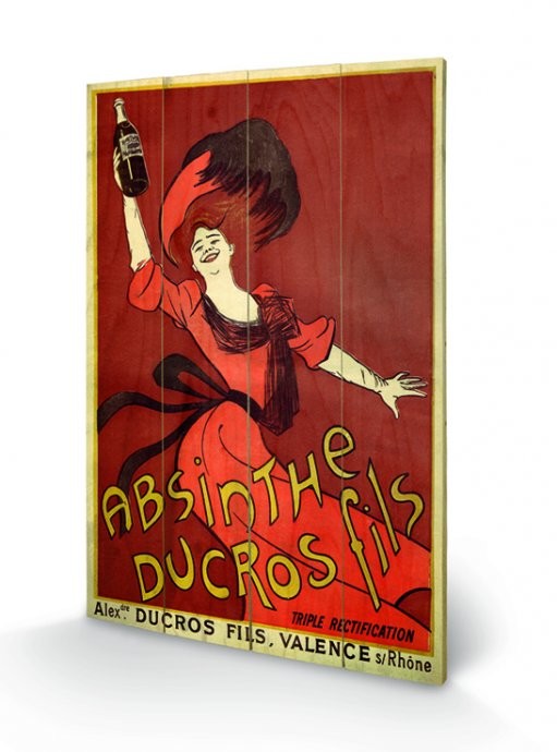 Bild auf Holz Absinthe Ducros
