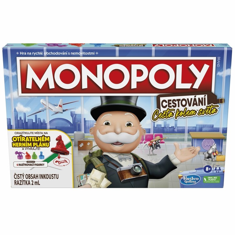 Desková hra Monopoly - Journey Around the World, 40 x 27 x 4 cm