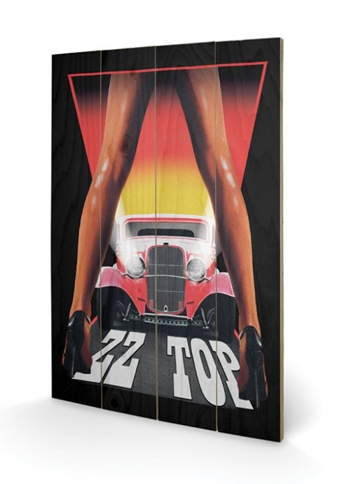 ZZ Top - Legs Schilderij op hout