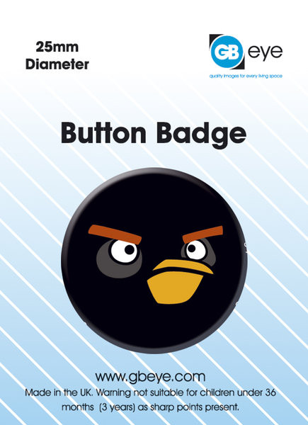 Button Angry Birds - Black Bird S.O.S