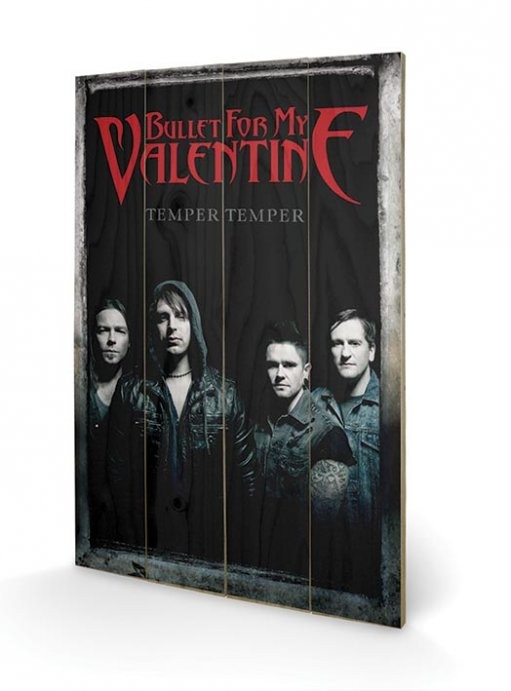 Bild auf Holz Bullet For My Valentine - Group