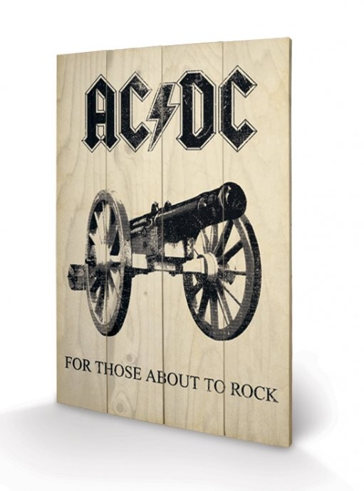 Bild auf Holz AC-DC - For Those About to Rock