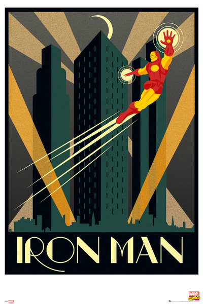Poster Marvel - Retro Iron Man