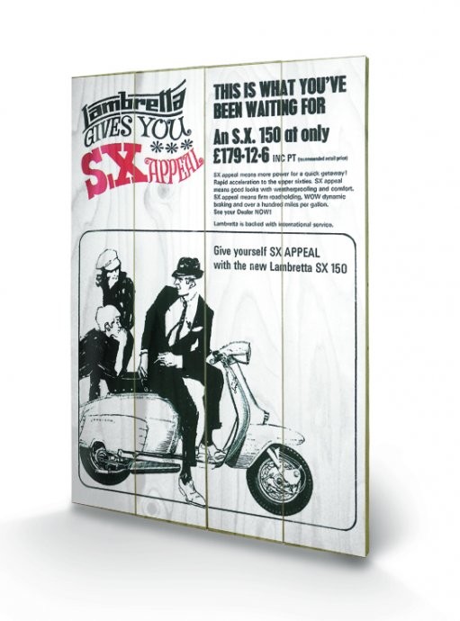 Bild auf Holz Lambretta - SX Appeal