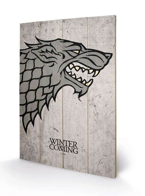 Bild auf Holz Game of Thrones - Stark
