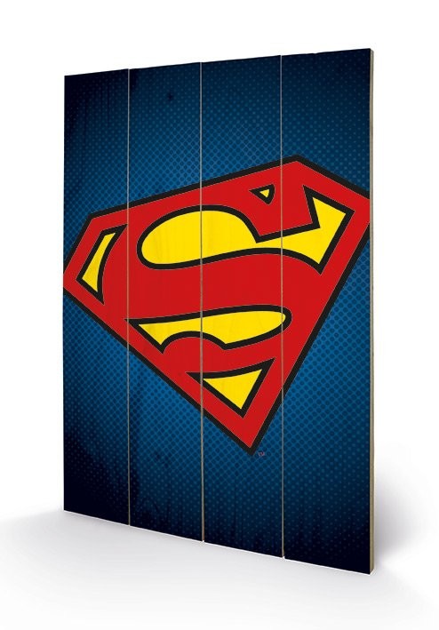 Poster su legno DC Comics - Superman Symbol
