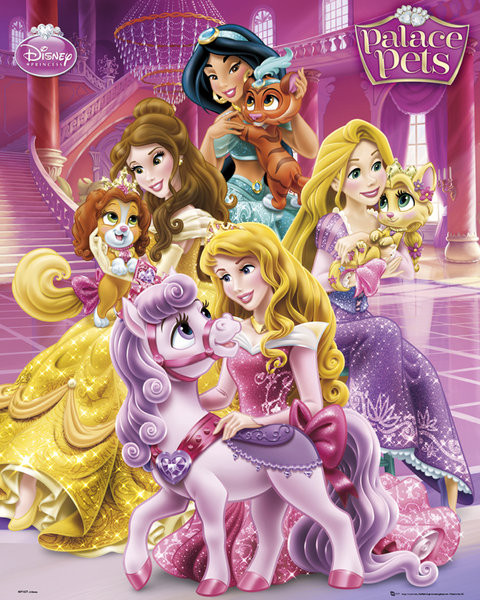Plakát Disney Princess Palace Pets - Cast