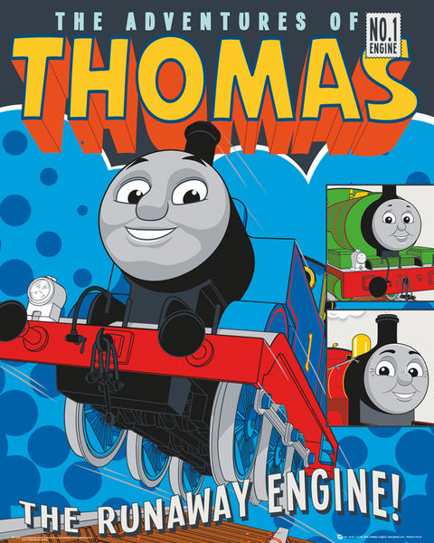 Plakat Thomas Tog - Runaway Train