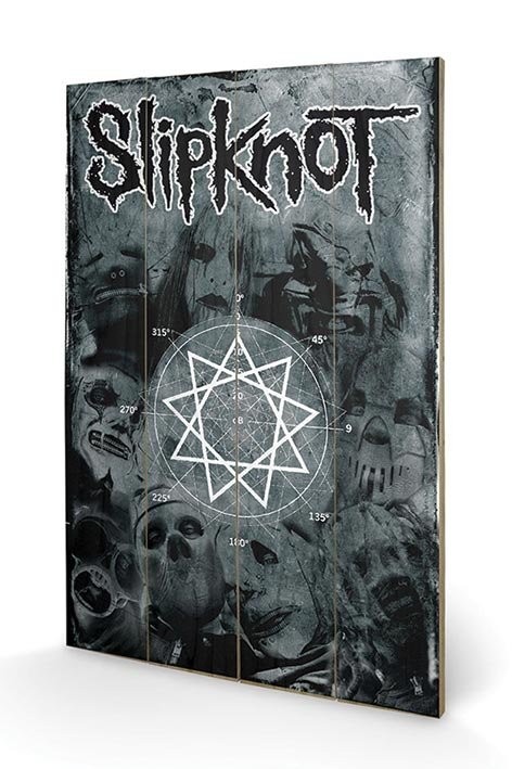 Slipknot - Pentagram Schilderij op hout