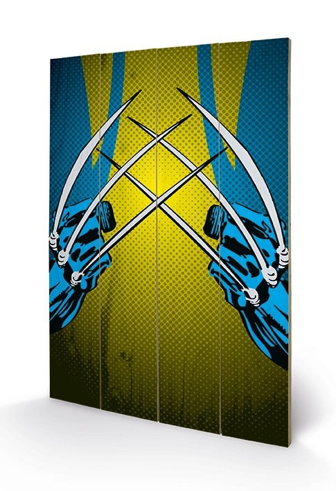 Marvel Comics - Wolverine Claws Schilderij op hout