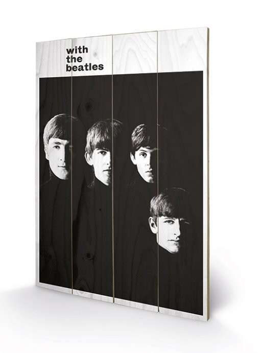 Poster su legno The Beatles - With The Beatles