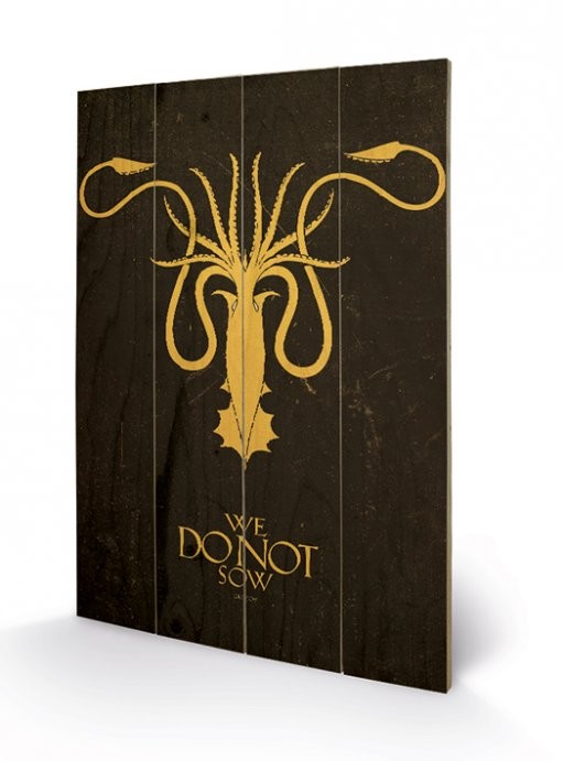 Bild auf Holz Game of Thrones - Grey Joy