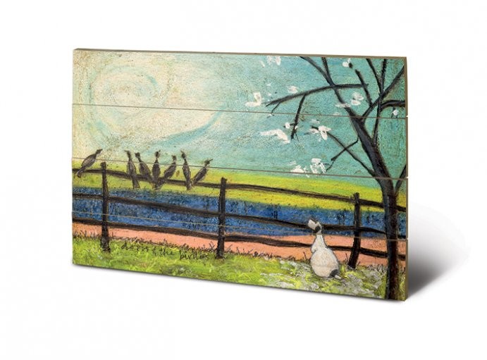 Bild auf Holz Sam Toft - Doris and the Birdies