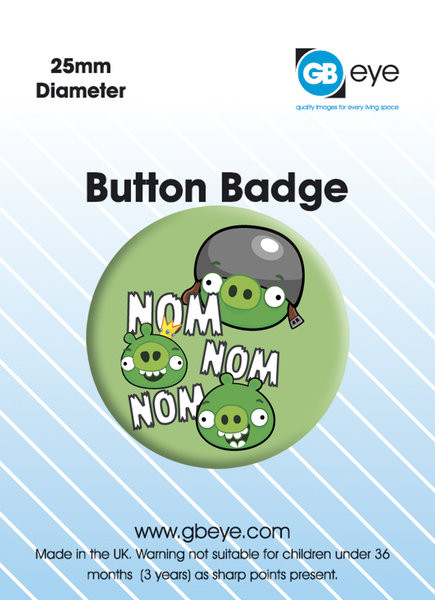 Button Angry Birds - Nom Nom Nom S.O.S