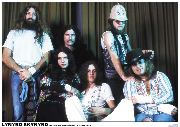 Levně Plakát, Obraz - Lynyrd Skynyrd - De Doelen, Rotterdam October 1975, 84.1 × 59.4 cm