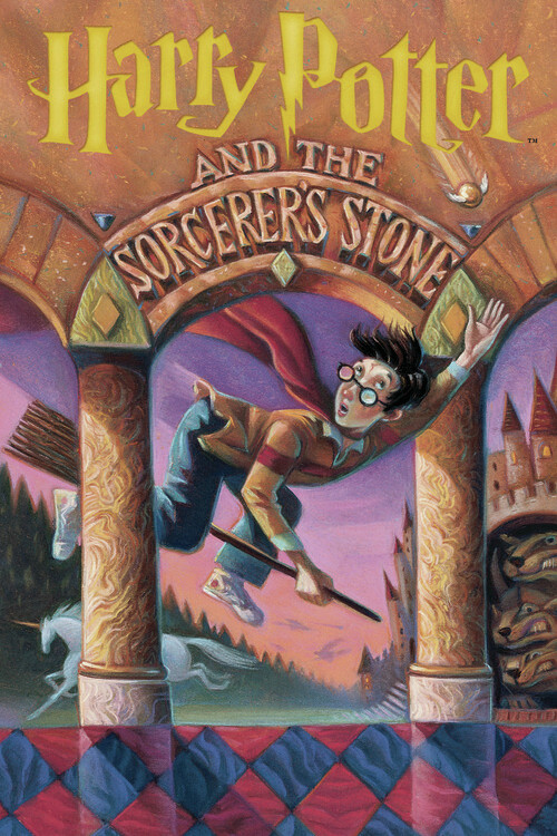 Umělecký tisk Harry Potter - Philosopher's Stone book cover, (26.7 x 40 cm)