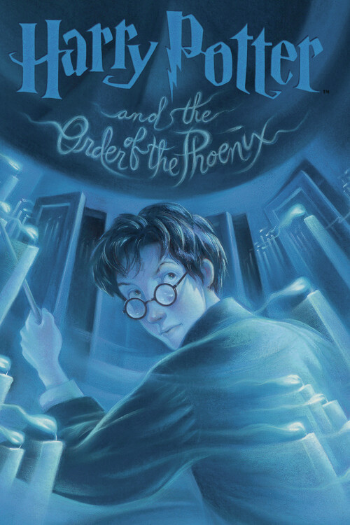Umělecký tisk Harry Potter - Order of the Phoenix book cover, 26.7x40 cm