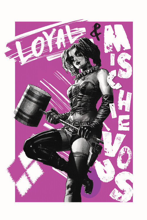 Umělecký tisk Batman - Harley Quinn, 26.7x40 cm