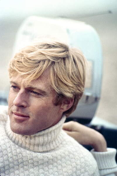 Fotografie On The Set, Robert Redford, The Way We Were 1973 Directed By Sydney Pollack, (26.7 x 40 cm)