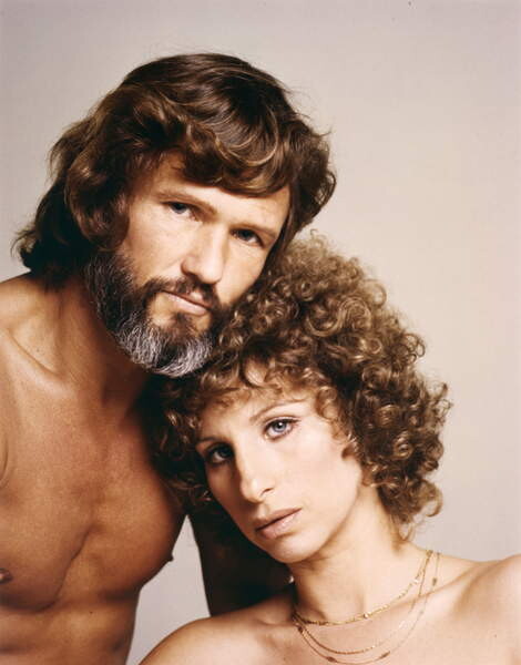 Fotografie Kris Kristofferson And Barbra Streisand, 30x40 cm