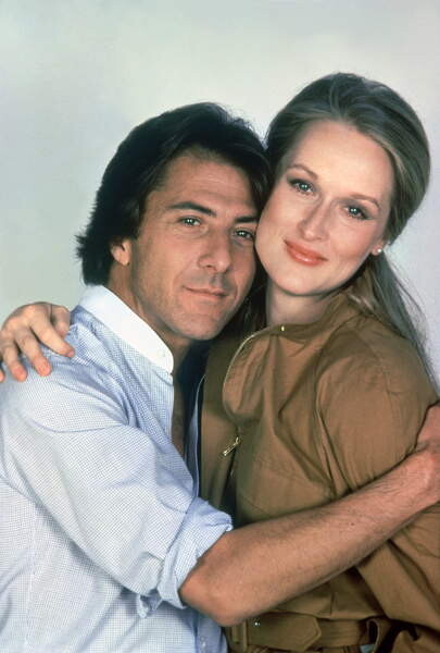 Fotografie Dustin Hoffman And Meryl Streep, 26.7x40 cm
