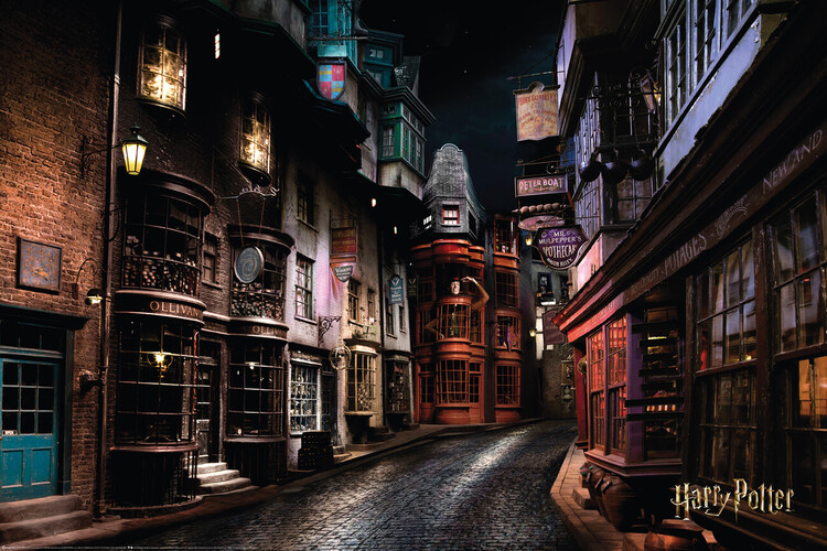 Plakát, Obraz - Harry Potter - Příčná ulice, 91.5x61 cm