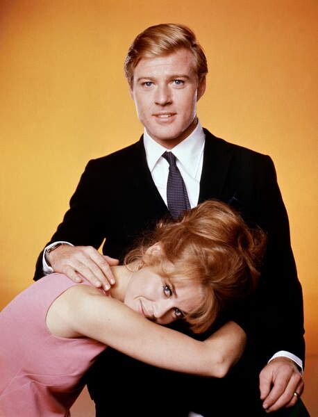 Fotografie Jane Fonda And Robert Redford, Barefoot In The Park 1967 Directed By Gene Sachs, 30x40 cm