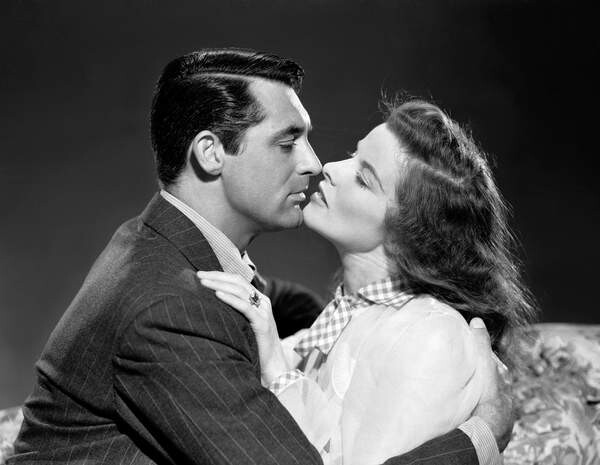 Fotografie Cary Grant And Katharine Hepburn, 40x30 cm