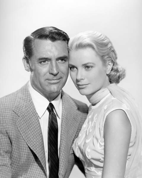 Fotografie Cary Grant And Grace Kelly, To Catch A Thief 1955 Directed Byalfred Hitchcock, 30x40 cm