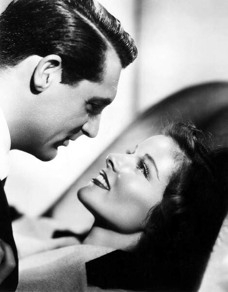 Fotografie Cary Grant And Katharine Hepburn, Bringing Up Baby 1938 Directed By Howard Hawks, 30x40 cm