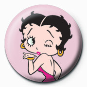Button BETTY BOOP - KISS