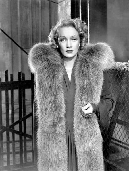 Umělecká fotografie Marlene Dietrich, (30 x 40 cm)