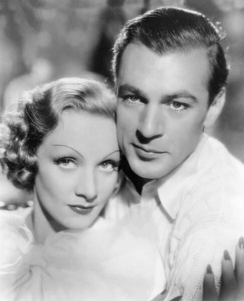 Fotografie Marlene Dietrich And Gary Cooper, Desire 1936 Directed By Frank Borzage, 35x40 cm